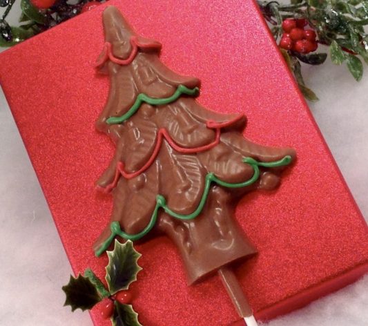 Chocolate Christmas Tree Pop