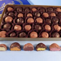 Box of artisan cream chocolates