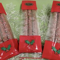 # pack of festively decorated Holiday Pretzel Rods