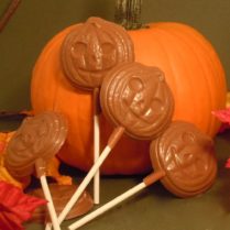 Seasonal Picture of Gourmet Chocolate Pumpkin Pops