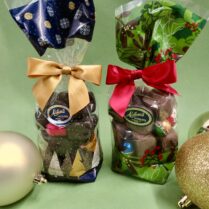 Holiday decorated Bags of premium Sponge Candy