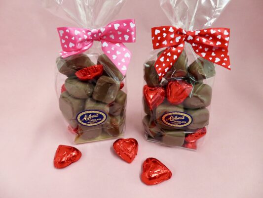 Valentine Bags of Artisan Sponge Candy