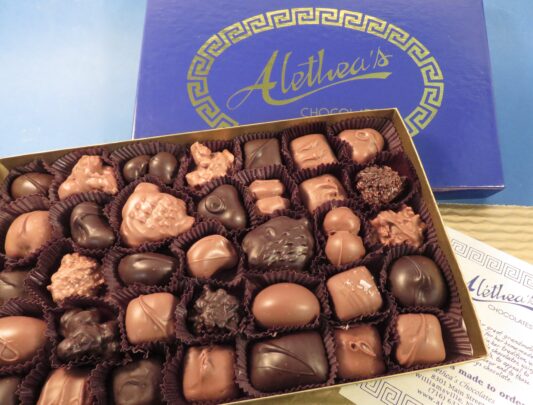 Box of Artisan Caramels Nuts and Crunch Confections